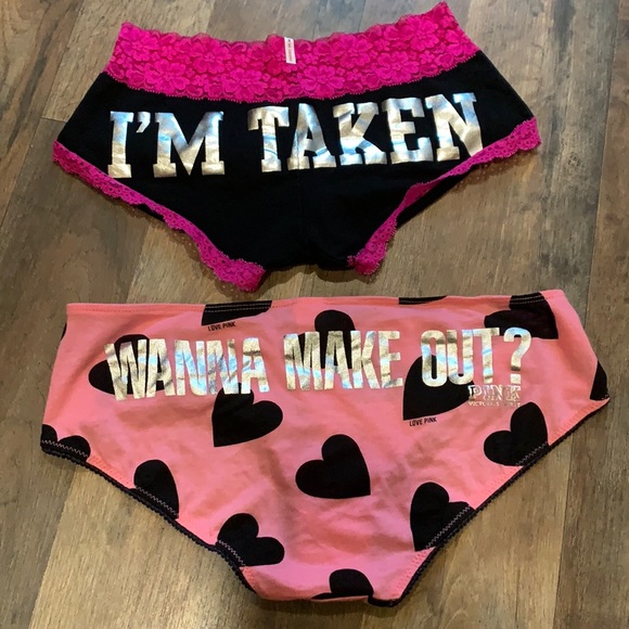 RESERVED! VS PINK Vintage Flirty Panty Bundle